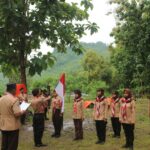 Gerakan Pramuka Gugus Depan Tulungagung 02-101/02-102 Pangkalan MAN 2 Tulungagung melakukan Upacara dalam rangka Kemah Bhakti Ambalan pada 25-27 Desember 2022